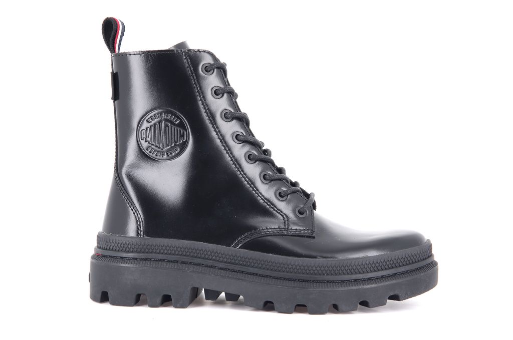 Men Palladium Pallatrooper Off-1 Boots Black / Black | MAEC-96748