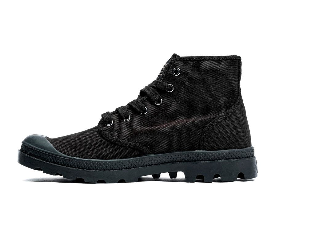 Men Palladium Pampa Hi Boots Black / Black | DYCP-69235