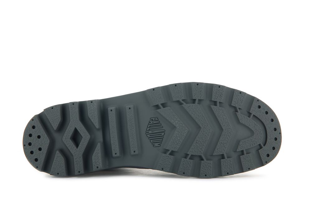 Men Palladium Pampa Hi Boots Grey | UXNS-14690