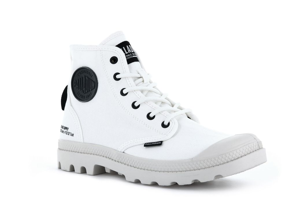 Men Palladium Pampa Hi Htg Supply Boots White | VTZW-64891