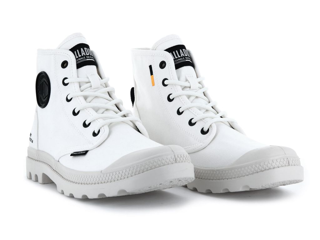 Men Palladium Pampa Hi Htg Supply Boots White | VTZW-64891