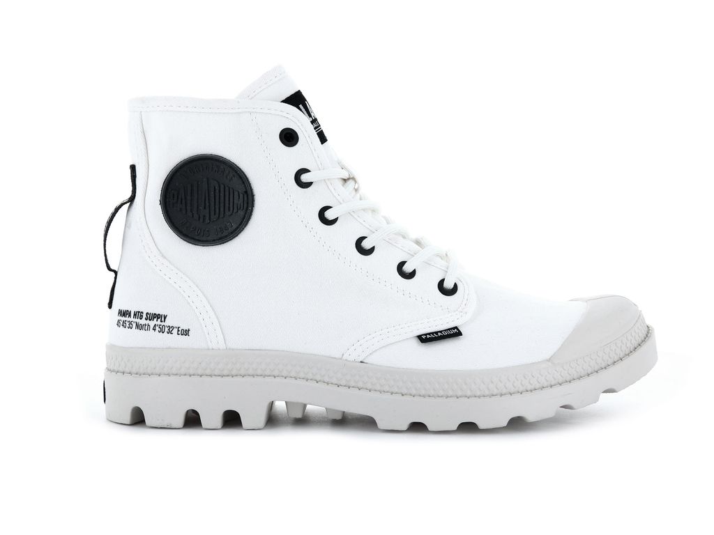 Men Palladium Pampa Hi Htg Supply Boots White | VTZW-64891
