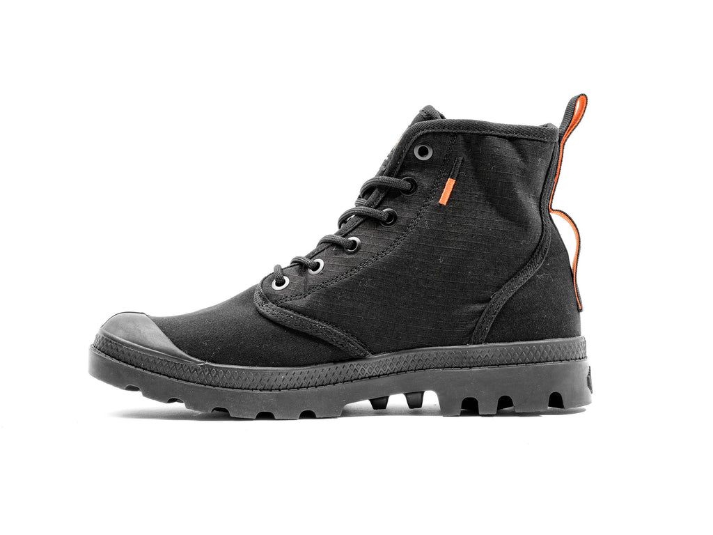 Men Palladium Pampa Hi Supply Rs Boots Black | UOWE-82439