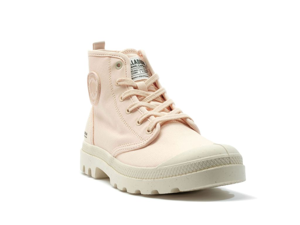 Men Palladium Pampa Hi Zip Organic Boots Peaskin | OTBJ-98235