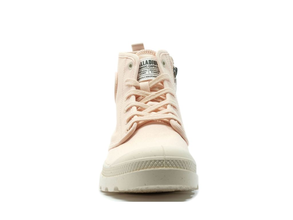Men Palladium Pampa Hi Zip Organic Boots Peaskin | OTBJ-98235