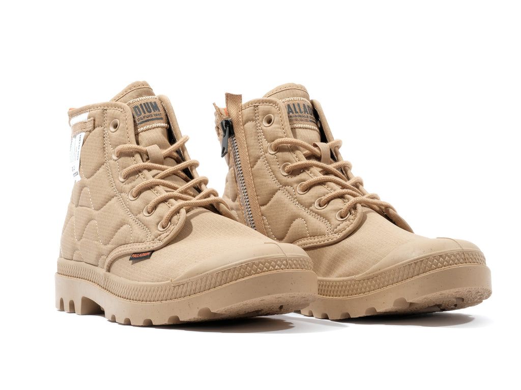 Men Palladium Pampa Re-quilted Boots Desert | XWPB-43051
