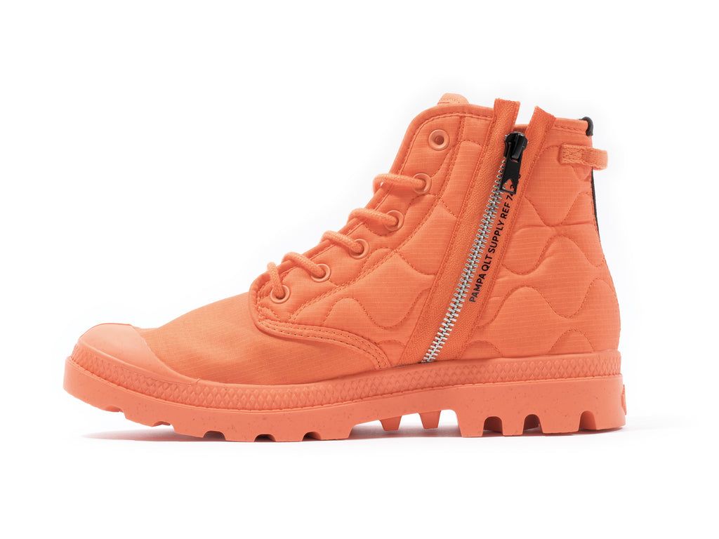 Men Palladium Pampa Re-quilted Boots Firecraker | NEGH-50923