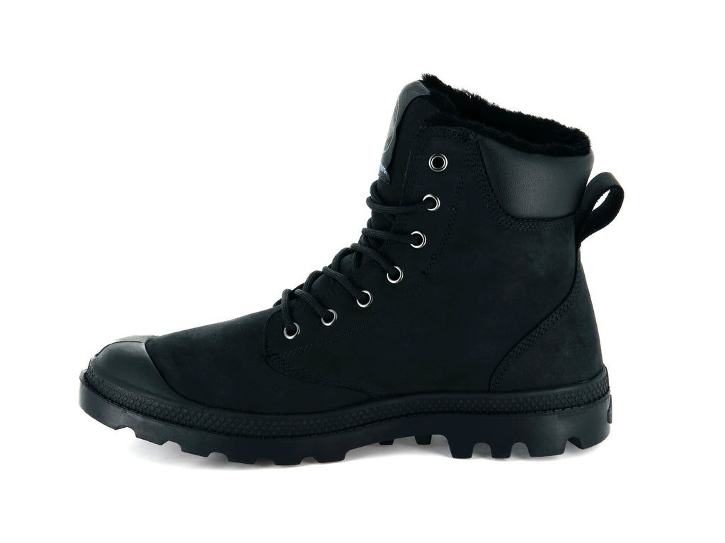 Men Palladium Pampa Sport Cuff Wps Boots Black / Black | LTAR-25190