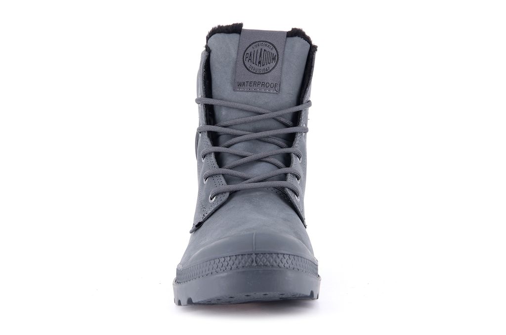 Men Palladium Pampa Sport Cuff Wps Boots Dark Grey | BZAP-92068