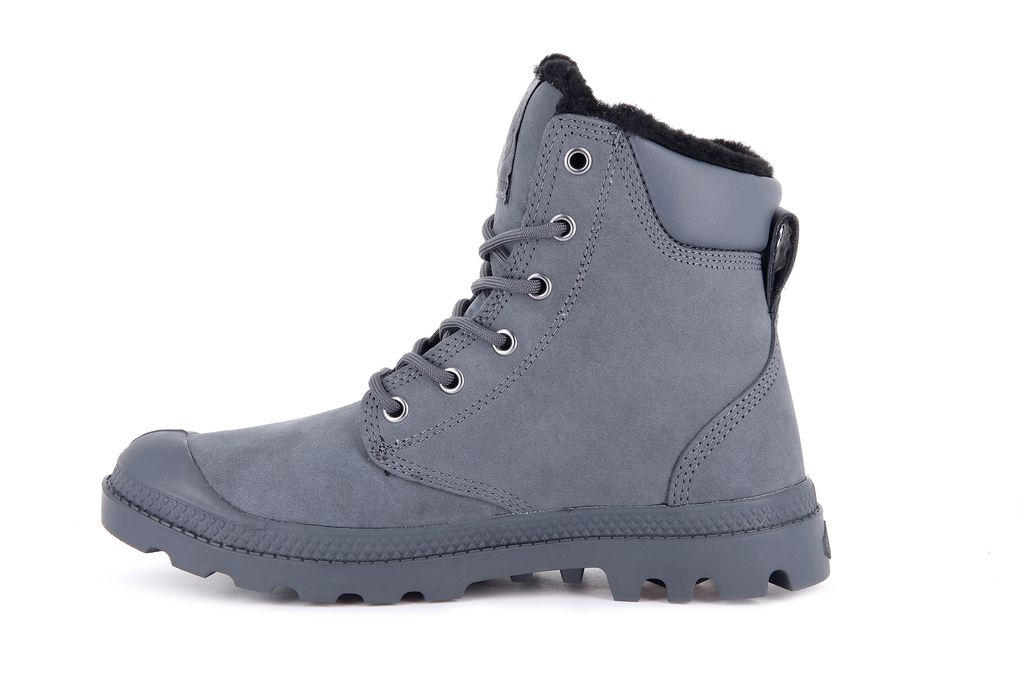 Men Palladium Pampa Sport Cuff Wps Boots Dark Grey | BZAP-92068