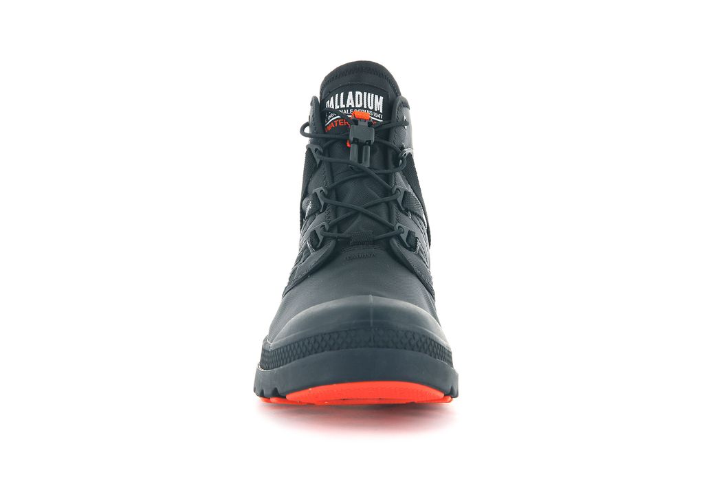 Men Palladium Pampa Travel Lite+ Waterproof Boots Black / Black | ZROE-13857