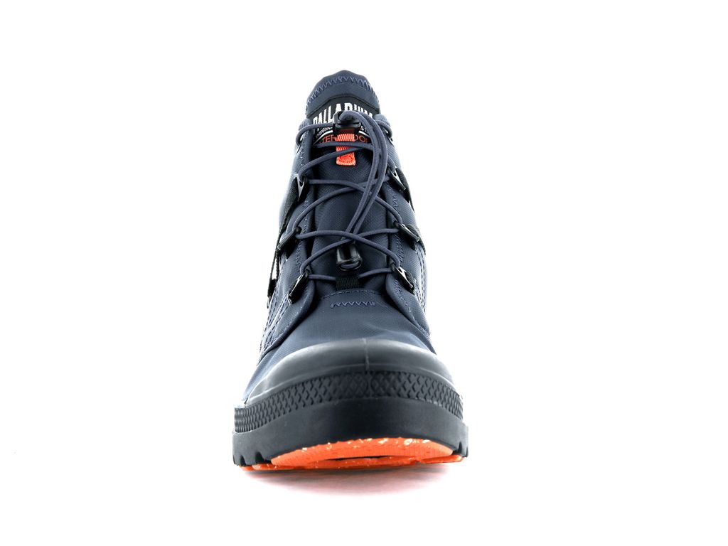 Men Palladium Pampa Travel Lite+ Waterproof Boots Indigo | UDPZ-24097