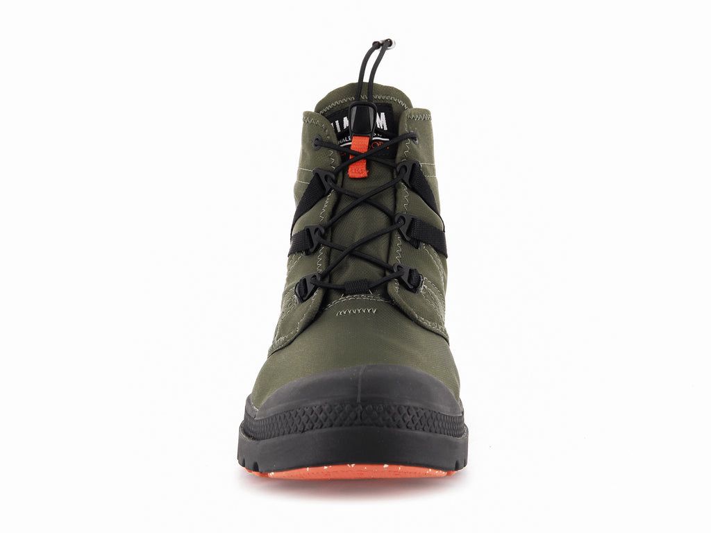 Men Palladium Pampa Travel Lite+ Waterproof Boots Olive | TRHS-38170