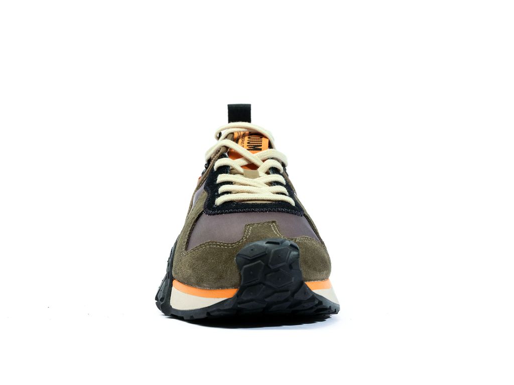 Men Palladium Troop Runner Sneakers Olive / Black | EWPN-78906