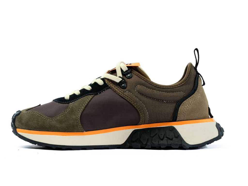 Men Palladium Troop Runner Sneakers Olive / Black | EWPN-78906