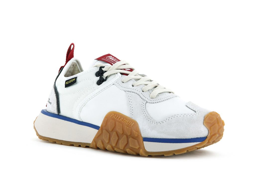 Men Palladium Troop Runner Sneakers White | LCFA-62158