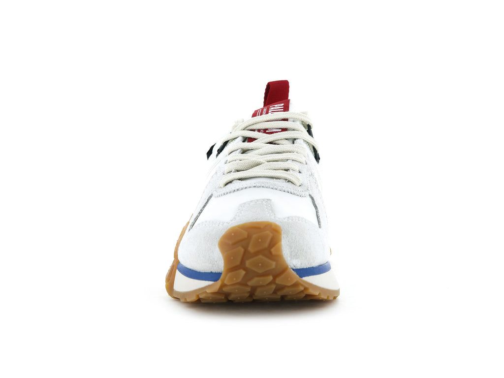 Men Palladium Troop Runner Sneakers White | LCFA-62158