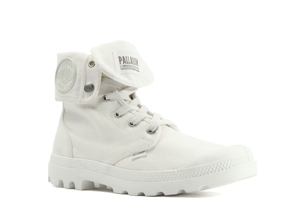 Women Palladium Baggy Boots White | OLJS-94105