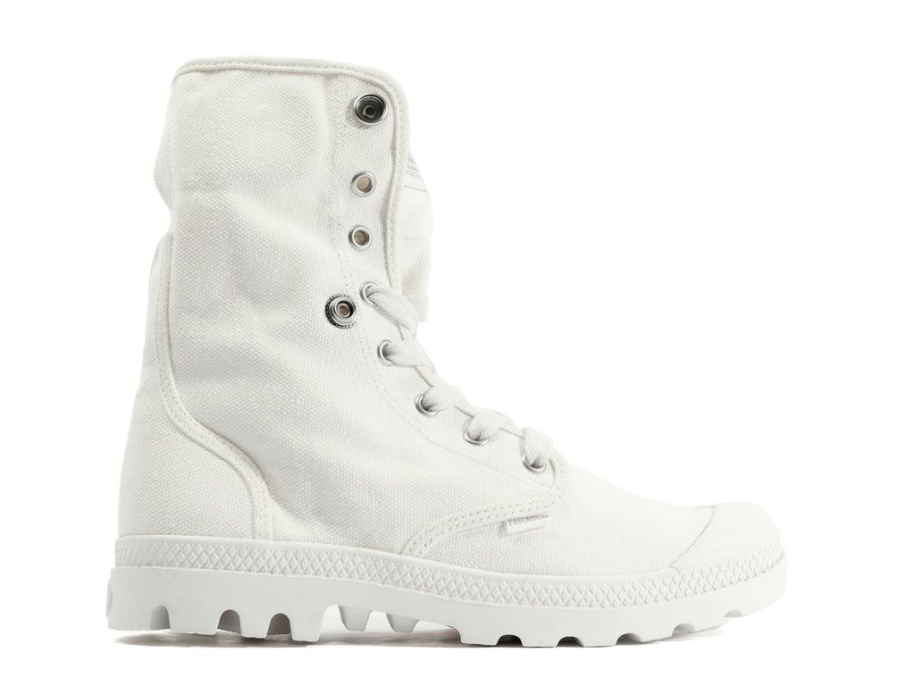 Women Palladium Baggy Boots White | OLJS-94105