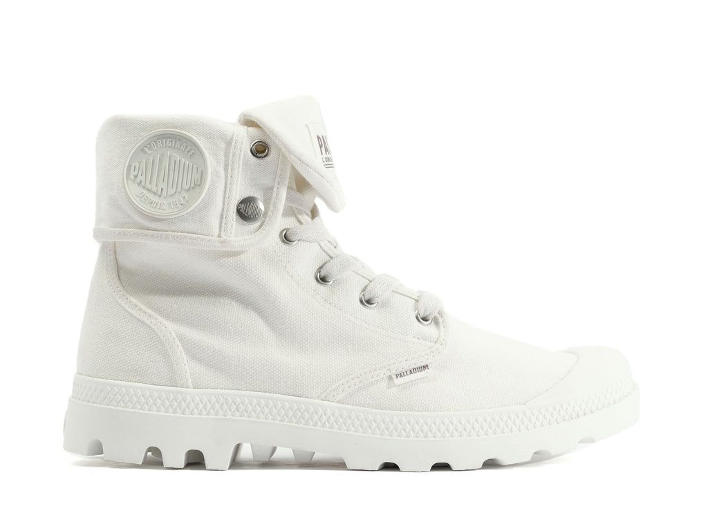 Women Palladium Baggy Boots White | OLJS-94105
