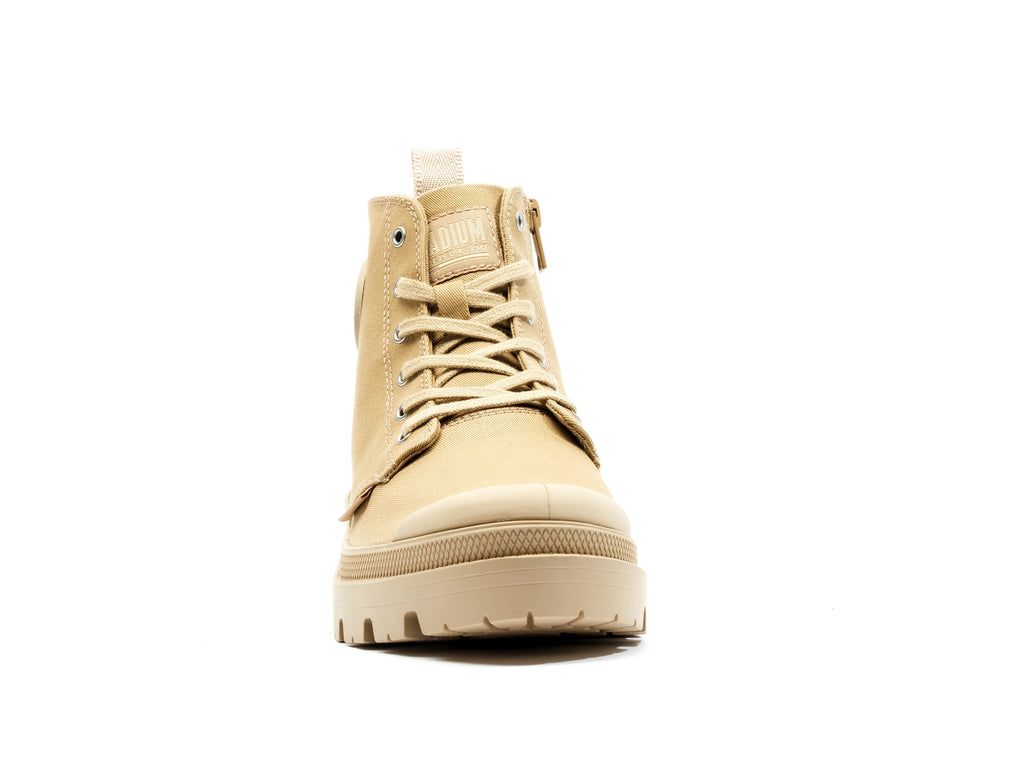 Women Palladium Pallabase Twill Boots Caramel | CGTA-96857