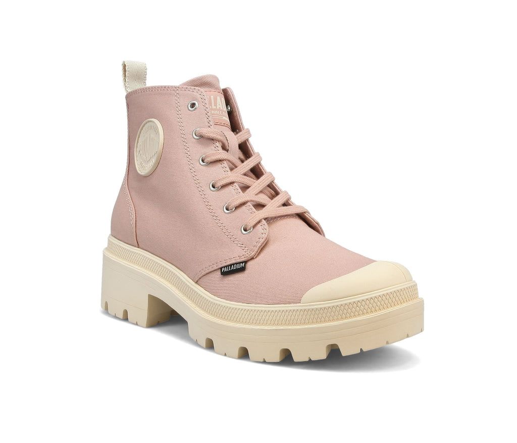 Women Palladium Pallabase Twill Boots Earth Clay Liq | DHGN-87149