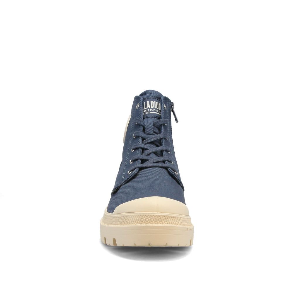 Women Palladium Pallabase Twill Boots Indigo | WUYF-90257