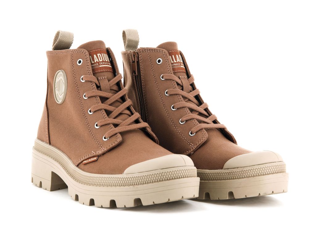 Women Palladium Pallabase Twill Boots Peru Archive | WUAN-54182