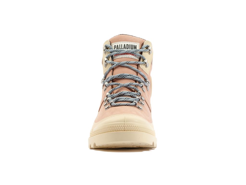Women Palladium Pallabrousse Hkr Wp+ Boots Beige Brown | NQEK-49872