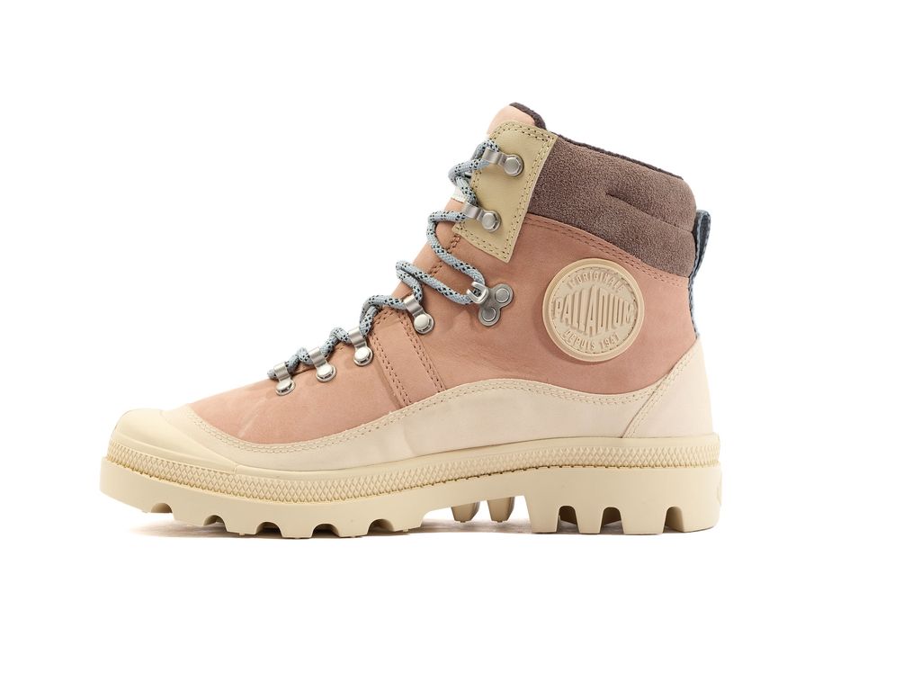Women Palladium Pallabrousse Hkr Wp+ Boots Beige Brown | NQEK-49872
