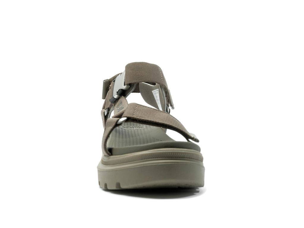 Women Palladium Pallacruise Strap Sandals Green | MFQI-83259