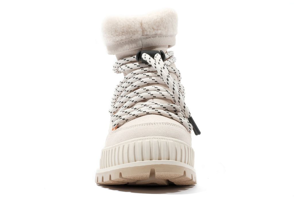 Women Palladium Pallashock Hiver Boots Almond Milk | ZVPR-83567