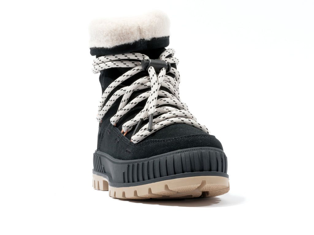 Women Palladium Pallashock Hiver Boots Black | UWNF-62853