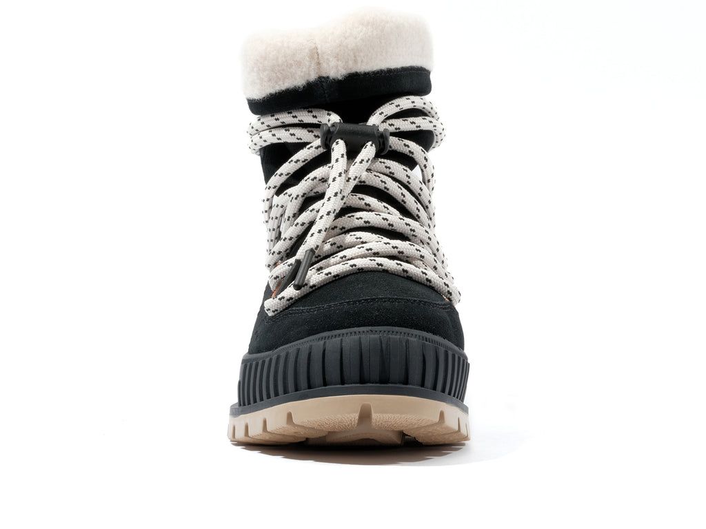 Women Palladium Pallashock Hiver Boots Black | UWNF-62853