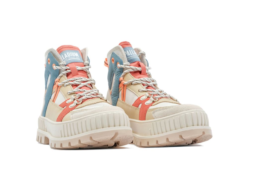 Women Palladium Pallashock Outcity Boots Almond Milk | MNXB-42061