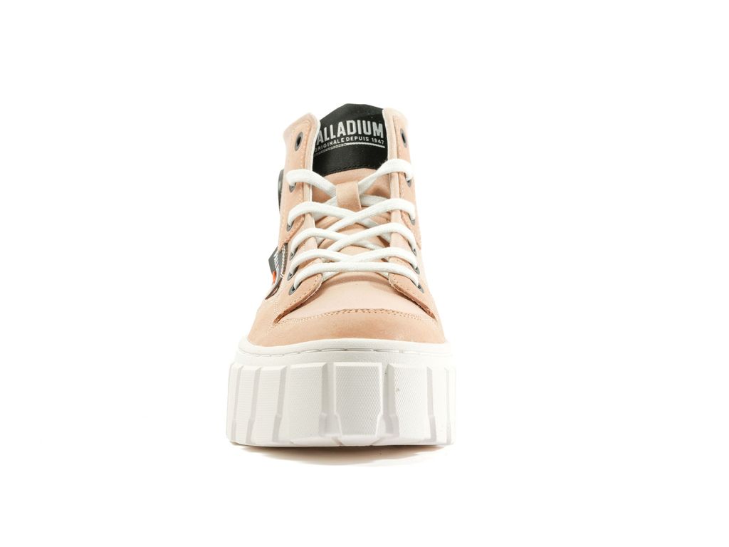 Women Palladium Pallatower Hi Boots Beige | XRHN-85320