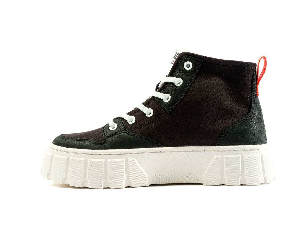 Women Palladium Pallatower Hi Boots Black | VGRL-62108