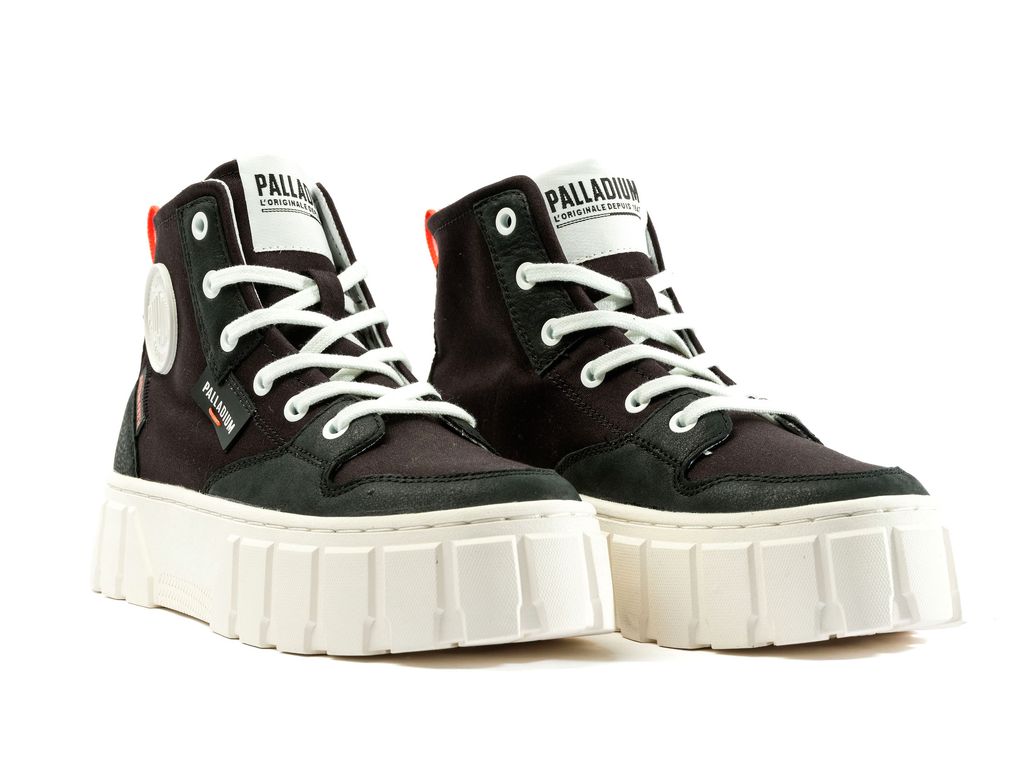 Women Palladium Pallatower Hi Boots Black | VGRL-62108