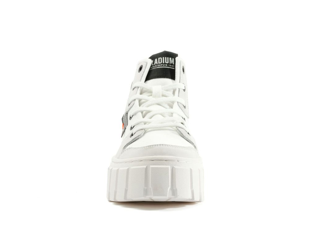 Women Palladium Pallatower Hi Boots White | RBKZ-04987