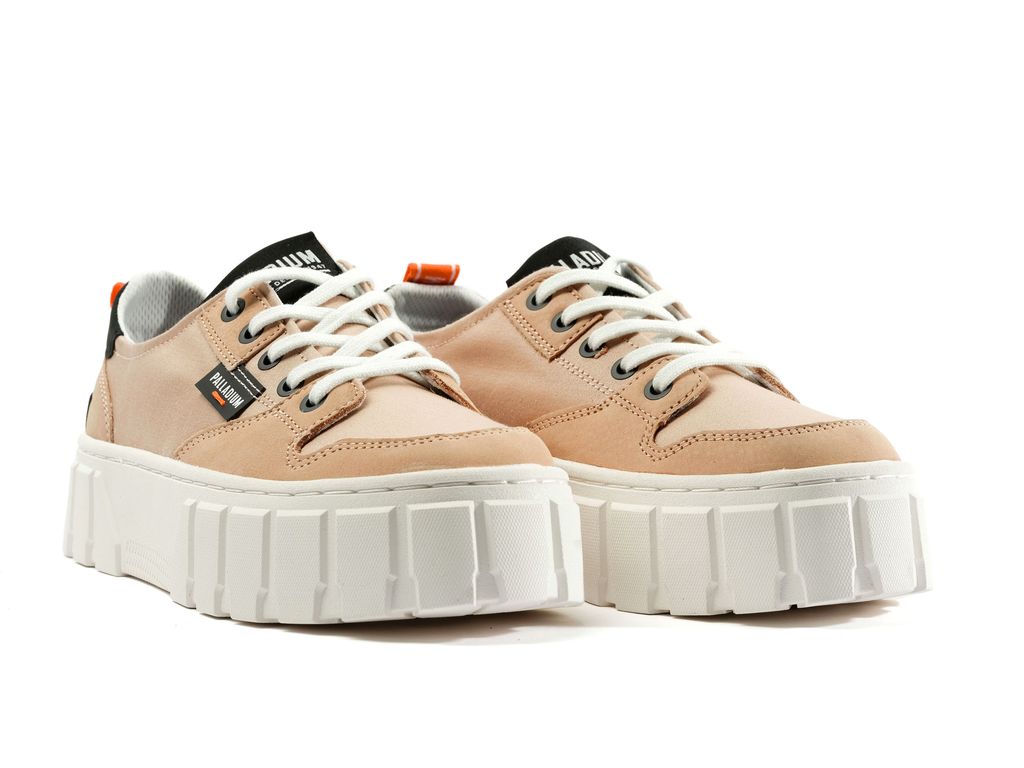 Women Palladium Pallatower Lo Sneakers Beige | NWUH-17208