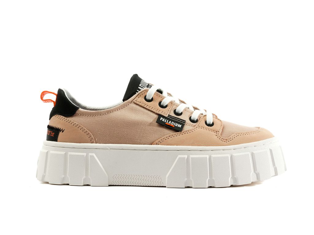 Women Palladium Pallatower Lo Sneakers Beige | NWUH-17208