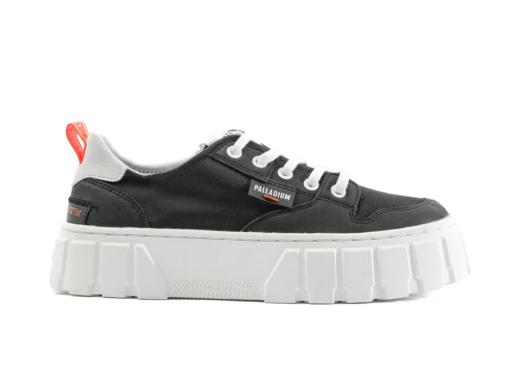 Women Palladium Pallatower Lo Sneakers Black | ENOI-34651