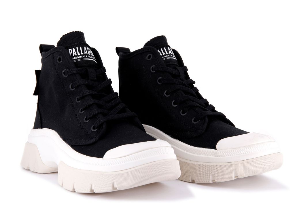 Women Palladium Pallawave Boots Black | SHOU-85460