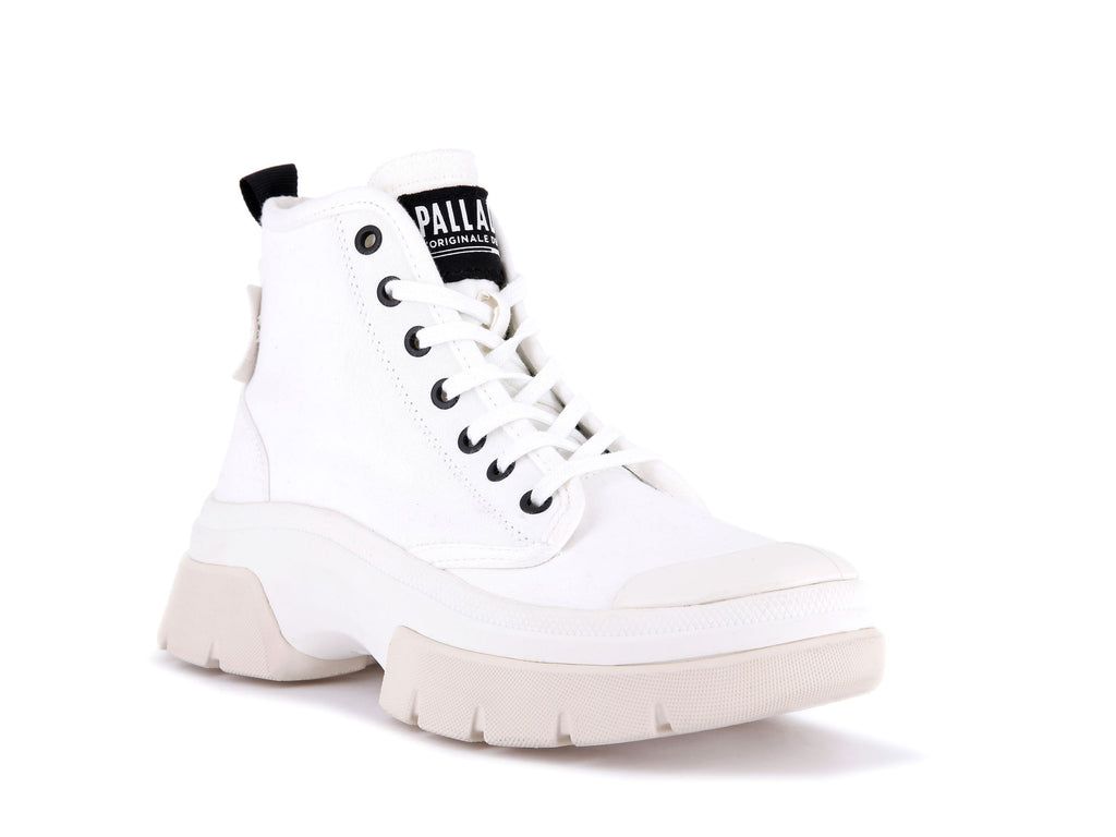 Women Palladium Pallawave Boots White | KFDQ-85692