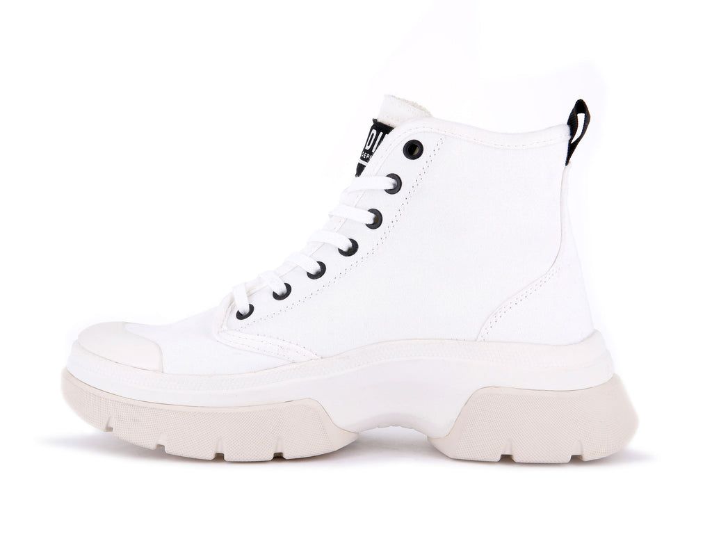 Women Palladium Pallawave Boots White | KFDQ-85692