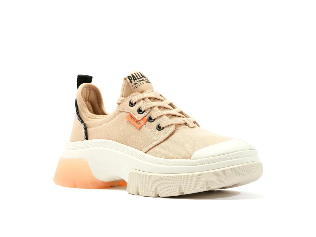 Women Palladium Pallawave Lo Metro Sneakers Beige | ZJDS-87062