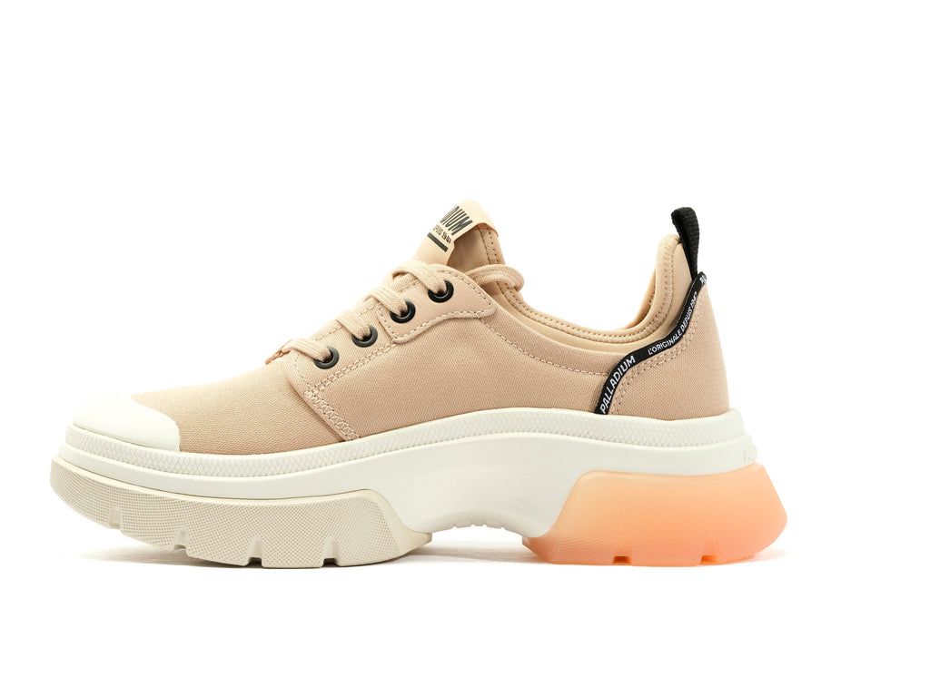 Women Palladium Pallawave Lo Metro Sneakers Beige | ZJDS-87062