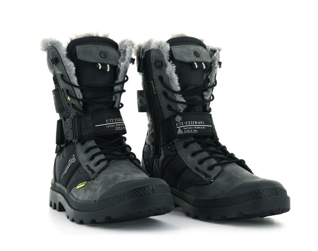 Women Palladium Pampa Europa Tactical X Destiny Boots Black | OKQB-10328