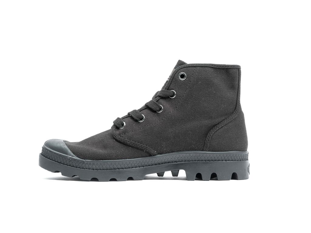 Women Palladium Pampa Hi Boots Black / Black | TQOW-82143