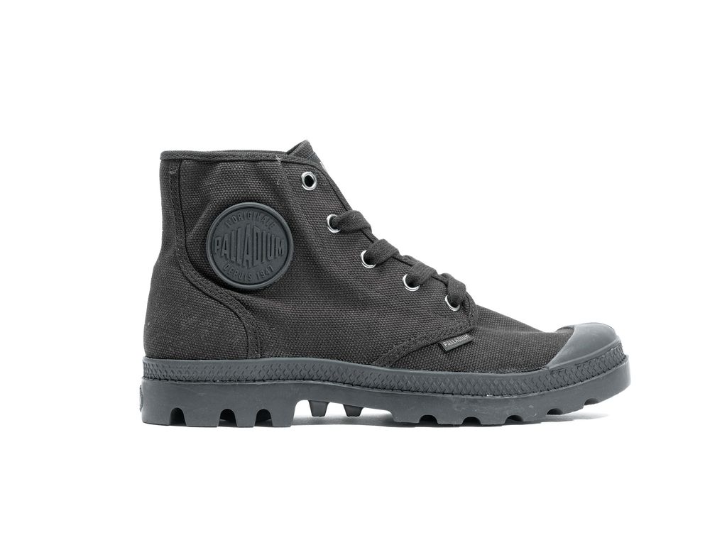 Women Palladium Pampa Hi Boots Black / Black | TQOW-82143